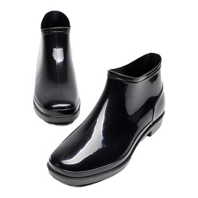 大码短筒低帮厨房洗车塑胶水鞋男