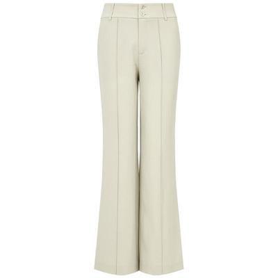 曼德诗高腰垂感直筒裤