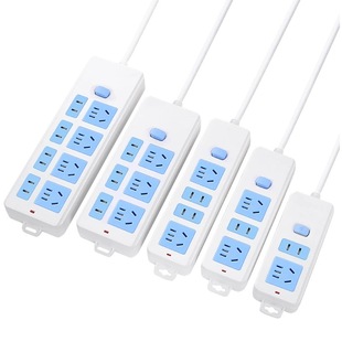 纯铜插座插排多插位排插带线家用开关接线板无线插线板大功率安全