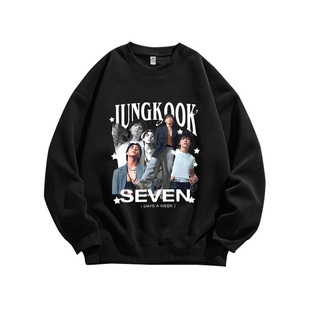 田柾国BTS防弹少年团周边潮牌高街纯棉卫衣秋冬上衣男女同款宽松