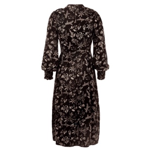 Disturbia法式长袖灯笼袖收腰显瘦气质少女碎花连衣裙