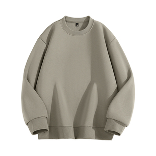 班尼路S&K重磅加绒加厚圆领卫衣男冬季保暖外套奥粒绒打底衫冬装A