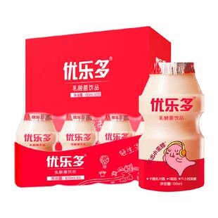 优乐多原味乳酸菌酸奶发酵益生菌饮料整箱早餐饮品