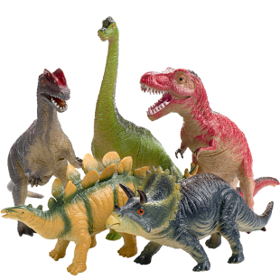 儿童恐龙玩具全套装小号男女孩益智胶模型仿真动物霸王龙侏罗纪