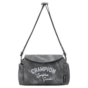 Champion冠军帆布保龄球包单肩包女士斜挎包旅游轻便通勤包小拎包