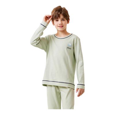 男童纯棉家居服春秋季长袖睡衣