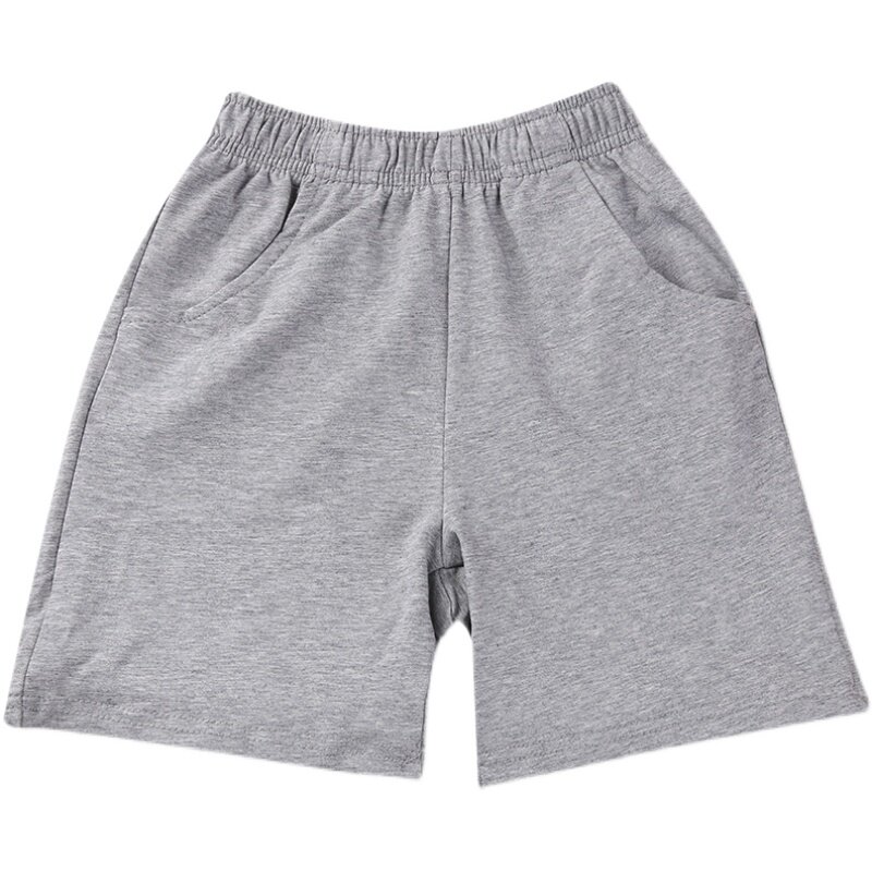 男童校服小学生宽松灰色藏青短裤