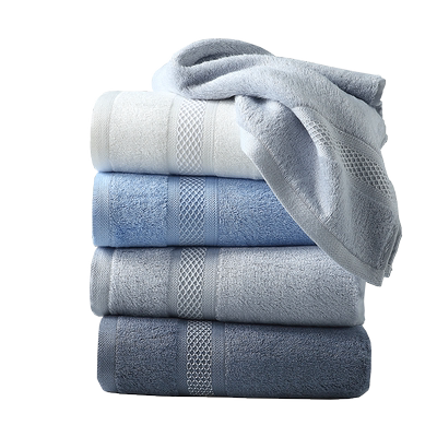 【4条装】A类抗菌全竹浆纤维成人洁面柔软比纯棉家用洗脸毛巾吸水