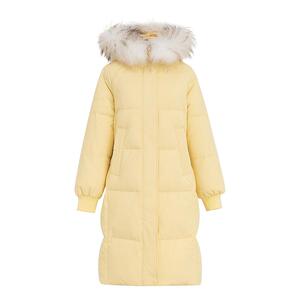 雪中飞秋冬新款大廓型休闲大毛领中长款女加厚保暖羽绒服