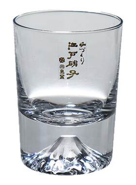田岛硝子玻璃富士山杯樱花冷酒杯