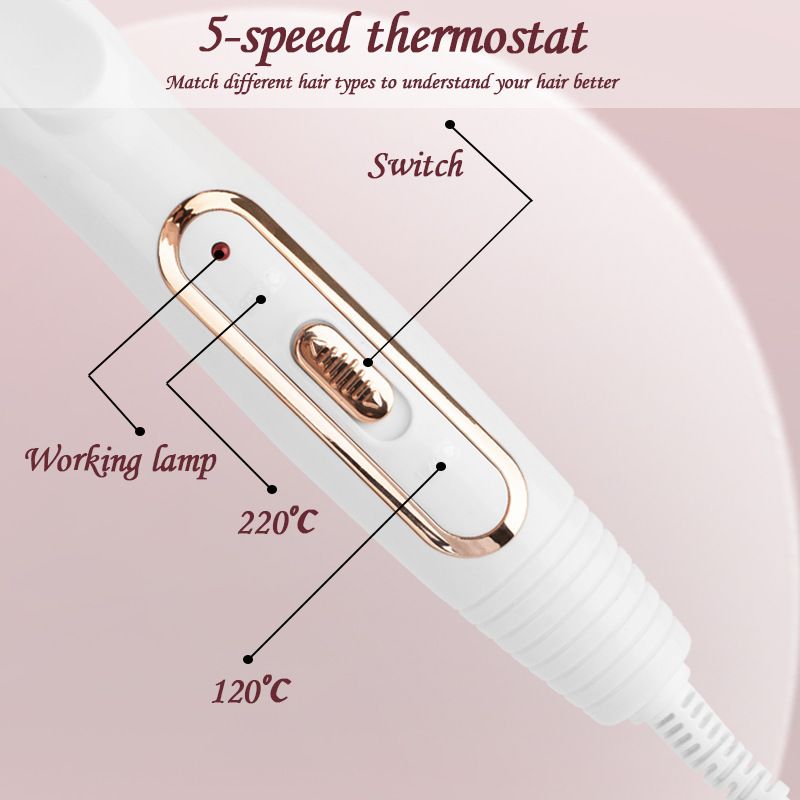 三管卷发器蛋蛋卷头夹板蛋卷卷棒大泡面头25mm水波纹棒卷发神器