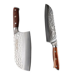 EKIREDO怡可得大马士革三德刀厨房刀菜刀切片厨房家用女士刀具