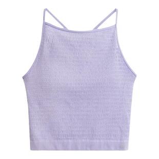 菲卡沫莉固定杯系列细肩带收副乳美背运动外穿瑜伽健身吊带背心女