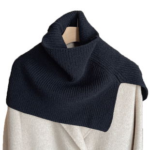 围巾女冬季新款时尚外搭套头围脖女纯色韩系百搭脖套毛针织披肩