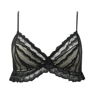 歌瑞尔法式蕾丝内衣文胸薄款新款居家亲肤透气细肩带无钢圈三角杯