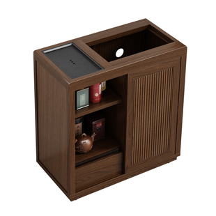 实木茶桌茶台烧水壶一体茶水柜小茶几边桌泡茶桌茶盘小茶台茶边柜