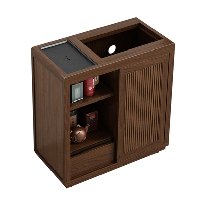 实木茶桌烧水壶一体茶水柜