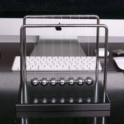 牛顿摆球物理混沌摆件礼物碰碰球单摆波实验球摇摆珠子碰撞球摆锤