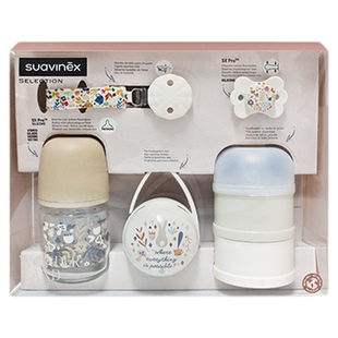 西班牙进口suavinex苏维妮新生婴儿见面礼盒实用满月奶瓶奶嘴套装