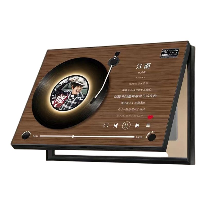 复古黑胶唱片电表箱遮挡装饰画