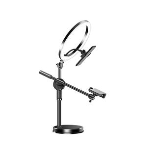 手机俯拍补光灯支架桌面直播三脚架拍摄录制视频静物美食开箱专用