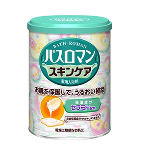 包邮日本巴斯洛漫浴盐入浴剂泡澡淋浴背部去鸡皮神经酰胺花香盐浴