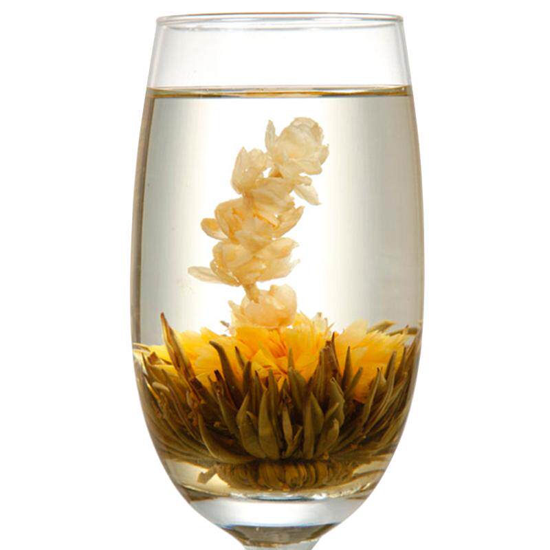 手工艺花茶球双龙戏珠龙珠花茶球开花茶叶茉莉花伴手礼造型茶球形