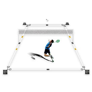 羽毛球场地边界线标识线标准匹克球排球羽毛球临时场地线网架