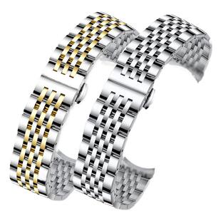 适配精工5号手表带钢带男原装水鬼罐头鲍鱼鸡尾酒seiko手表链20mm