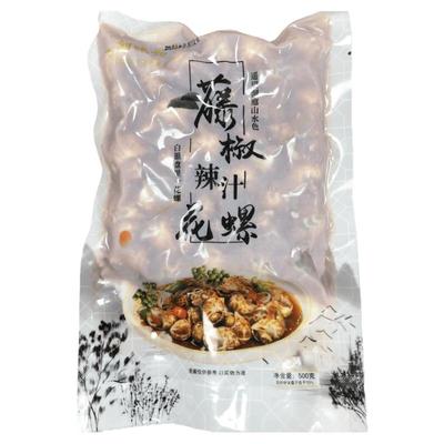 藤椒辣汁花螺凉菜即食调味小海螺