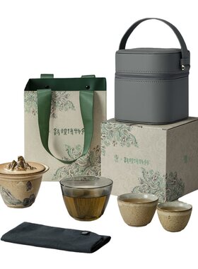 万仟堂敦煌联名旅行茶具套装