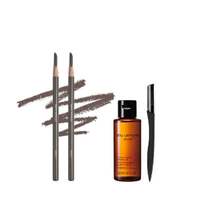 砍刀眉笔持色小方瓶粉底液套组混油持妆持久遮瑕抗氧自然雾眉