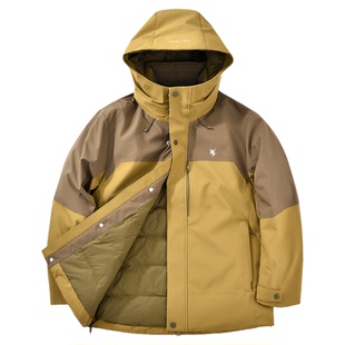 保罗彼得2025冬季新款男士鹅绒羽绒服保暖连帽防风外套RTEDR00190