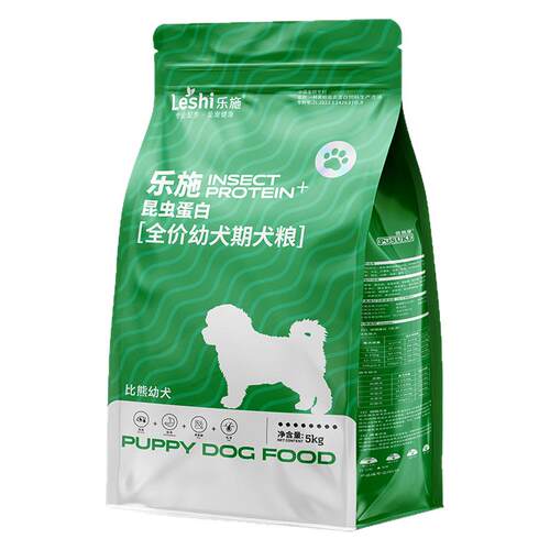 乐施昆虫蛋白狗粮旗舰店比熊幼犬专用犬粮泪痕10斤装