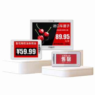 排队猫智能电子价签超市医院学校生鲜货架标签会议桌电子水墨牌标识牌商场彩屏手机电脑远程蓝牙防水标签厂家