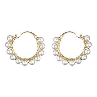 承欢记杨紫麦承欢同款珍珠圆圈耳环女轻奢法式高级感耳饰温柔耳钉