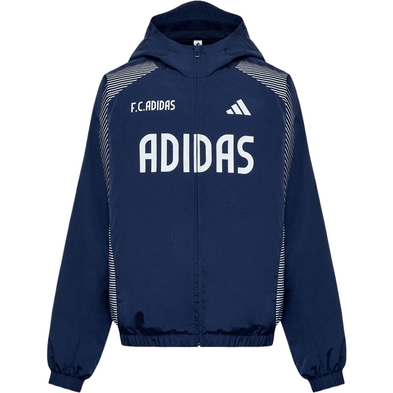 adidas阿迪达斯JK WV JKT儿童宽松运动休闲连帽夹克外套LD7361