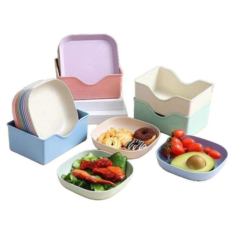 吐骨碟家用高档餐桌垃圾盘碟渣盘轻奢吐骨头盘碟子密胺塑料小盘子
