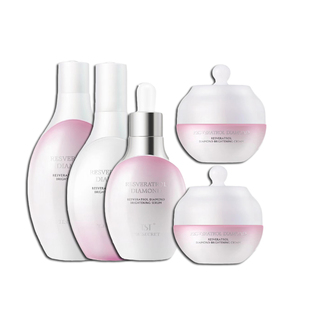 TST白藜芦醇五件套系列组合套装清透肌肤保湿水润补水 官网正品