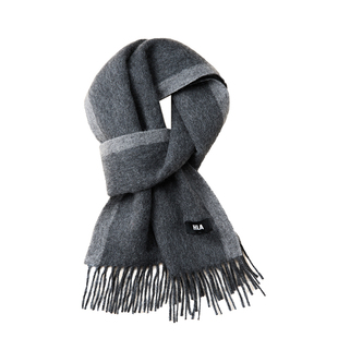 海澜之家围巾男士新款纯羊绒秋冬防寒保暖礼盒送男友生日礼物围脖