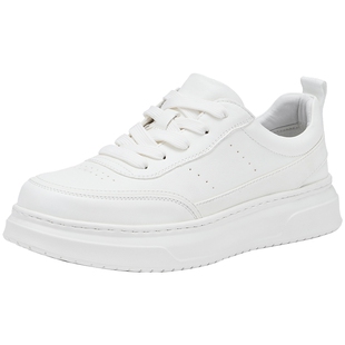 热风男鞋2026年春季新款男士运动休闲小白鞋厚底板鞋H14M26105