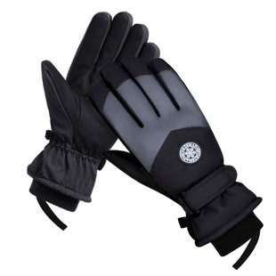 回力滑雪手套男士冬季加厚防寒保暖防丢绳棉手套女骑行电动车防风