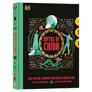 现货 DK Myths of china 中国希腊埃及神话故事 英文原版 认识中国古代的神灵 生物和英雄 chinese history彩绘图画书儿童课外阅读