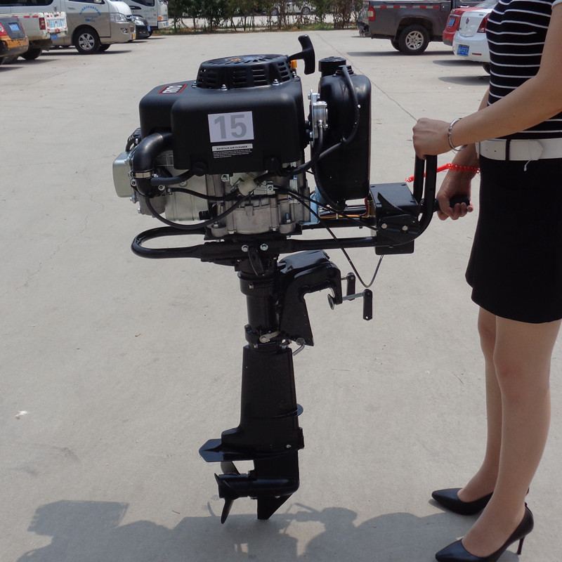 南昌市汽油四冲程电启动15马力船挂机价格 船用马达挂桨机