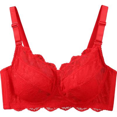 兔耳朵本命年红色内衣文胸