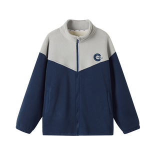 羊羔绒+摇粒绒小猪托尼男童加厚外套冬款加绒大童青少年胖儿童装