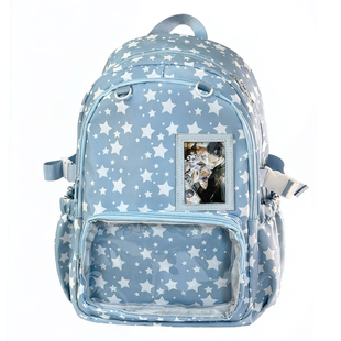 星星痛包双肩包 ins小众初中女生高中学生书包大容量日常娃包背包