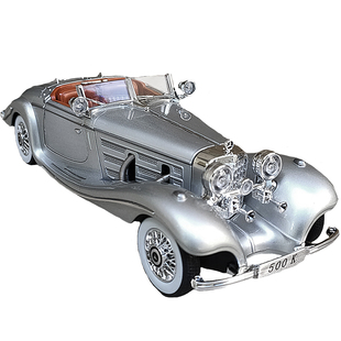 复古合金500K敞篷汽车模型仿真300SL儿童怀旧玩具经典老爷车男生