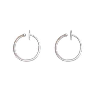 ZTX 素圈耳夹无耳洞女日常百搭圆圈耳饰无痛蚊香盘无洞夹耳式耳环