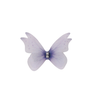 汉服配饰女渐变双层绢纱小蝴蝶发夹古风仙气古装头饰高级感边夹